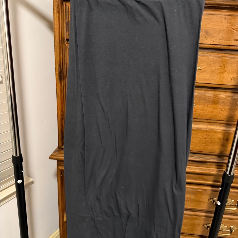 Ambiance Dark Gray Maxi Skirt